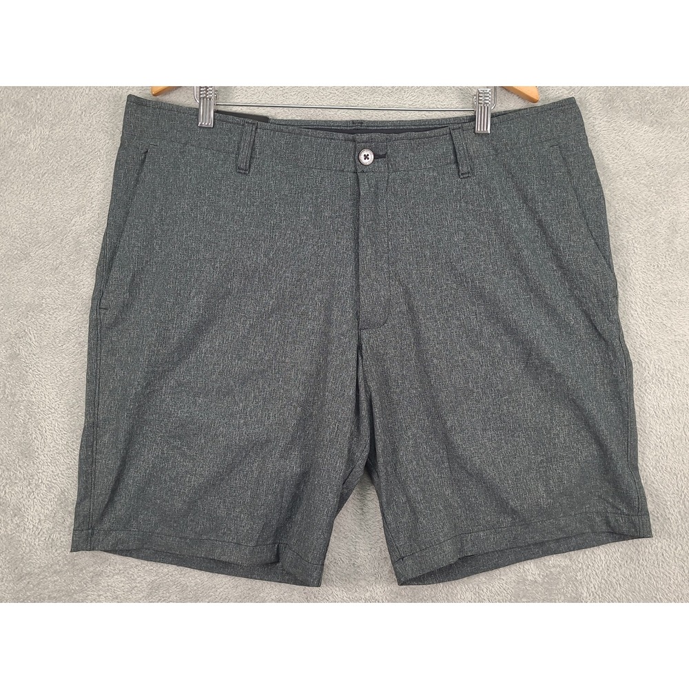 Under Armour Mens HeatGear Golf Shorts Charcoal Gray Heathered Size 42 NEW
